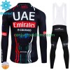 Conjunto Maillot + Culotte largo con tirantes Invierno Termico Uae Emirates 2024 N001